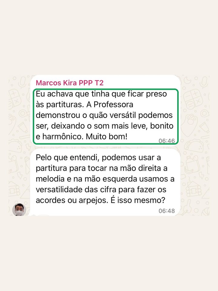 Marcos: “eu achava que tinha que ficar preso às partituras”