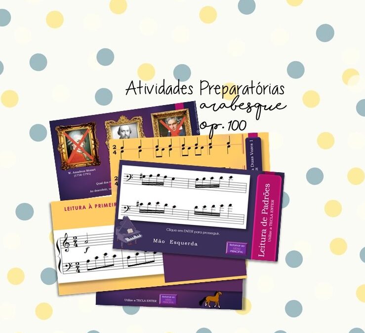 PIANO – ARABESQUE de BURGMÜLLER: JOGOS E ATIVIDADES PREPARATÓRIAS